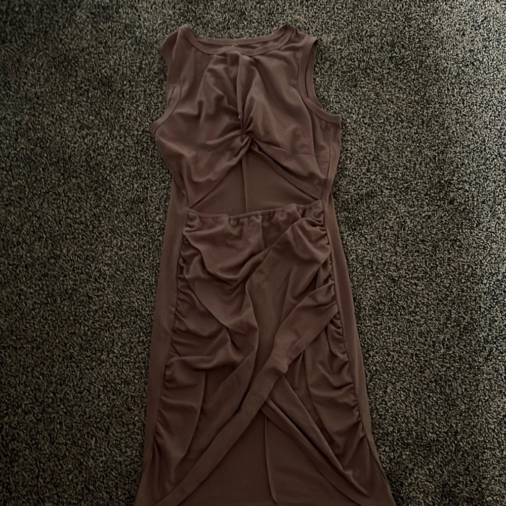 Dusky pink size small body con dress